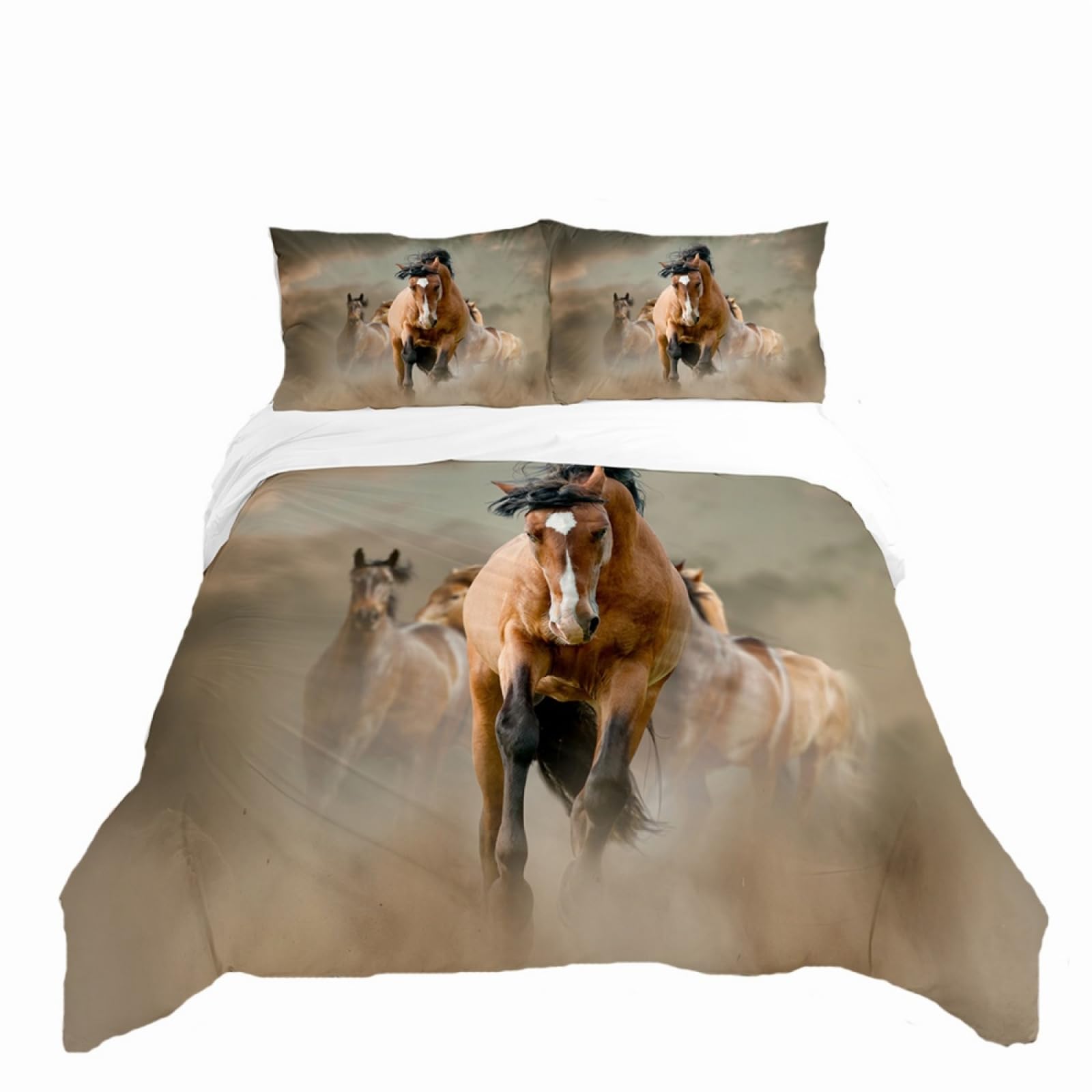 Double Duvet Set Horse Print Bedding Double Bed Set Duvet Cover Sets