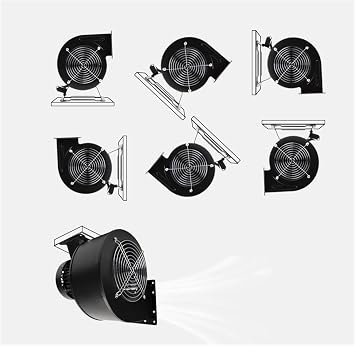 Low Noise Multi-blade Centrifugal Fan Small Single-pole High-speed Centrifugal Blower For Industrial Cooling High-Pressure(130FLJ5-120W-220V)