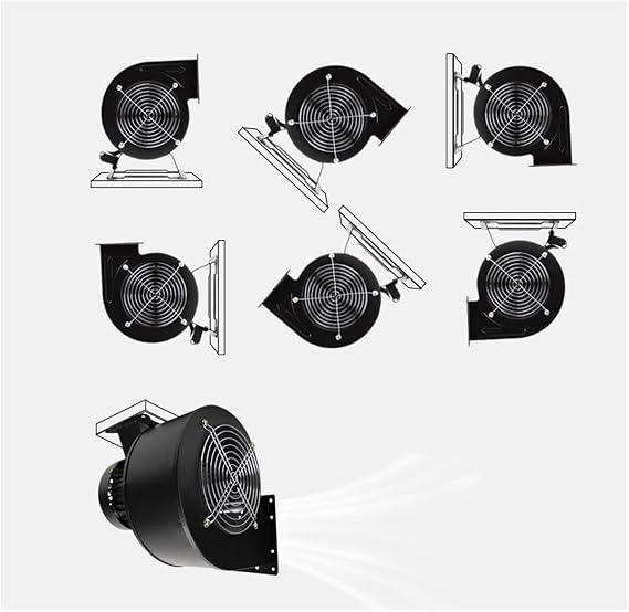 Low Noise Multi-blade Centrifugal Fan Small Single-pole High-speed Centrifugal Blower For Industrial Cooling High-Pressure(130FLJ5-120W-220V)