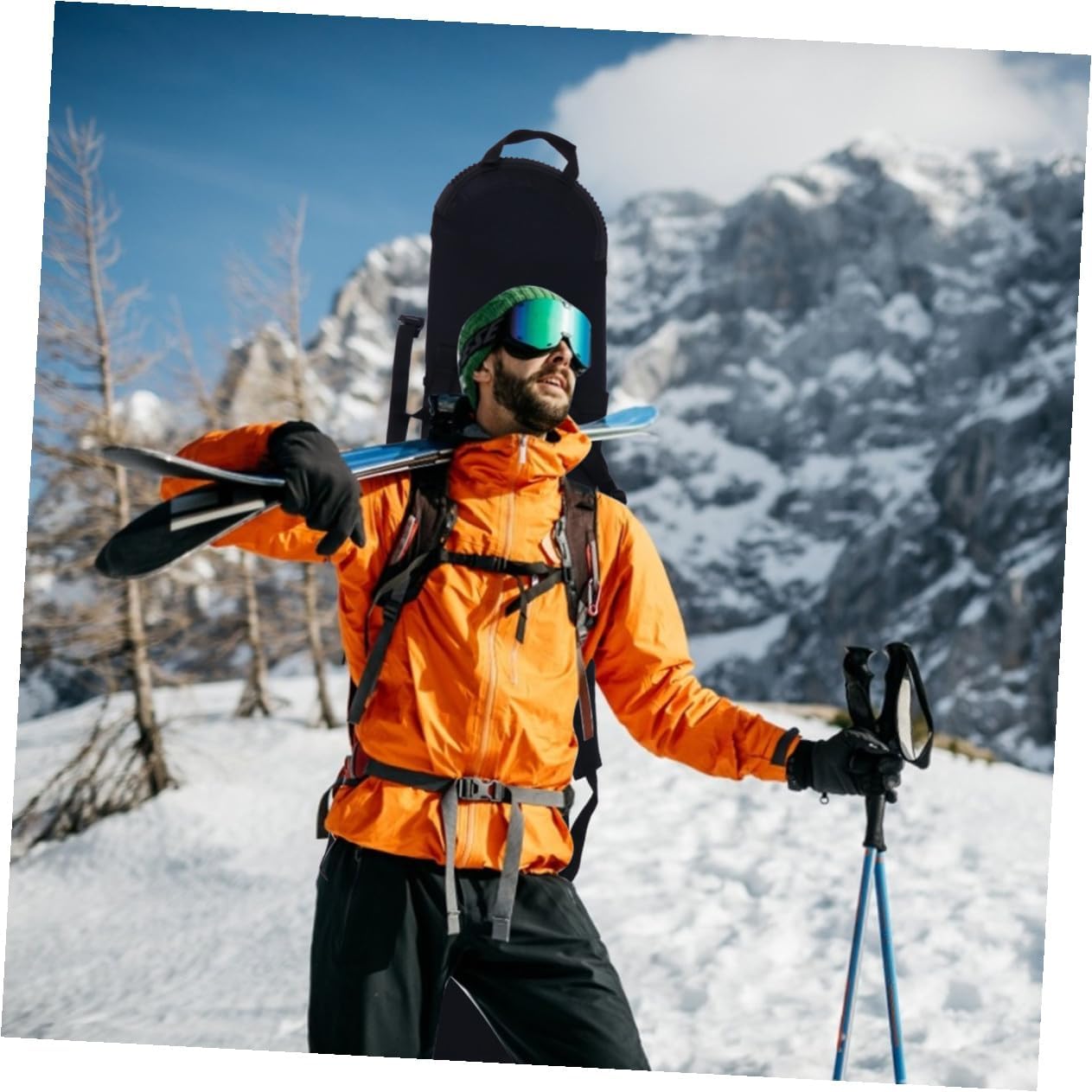 PRETYZOOM Snowboard Storage Bag with Shoulder Straps Lightweight Snowboard Protection Cover Outdoor Ski Gear Backpack for Snowboarding