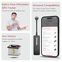 Fleettrack GPS Tracker with 1 Year Pre-Recharged SIM + Mobile App (Android & iOS) | Hidden Mini GPS Tracker Device for Car, Bike, Scooty, Truck, Bus with 15+ Premium Features gallery image
