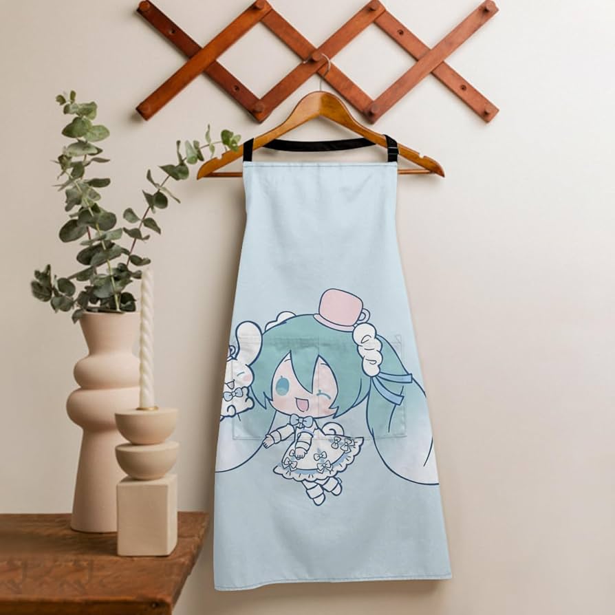 Amazon｜エプロン 初音ミク miku 美少女 萌え メンズ レディース