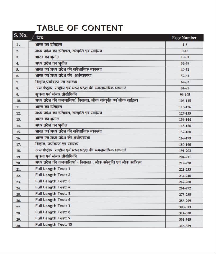 Image of MPPSC Prelims Test Series 2024 with Answer Explaination, 20 Unitwise Practice Tests and 10 Full Length Mock Tests, Based on New MPPSC Syllabus (MPPSC Books)