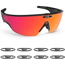 LED Light Blocker Cover for Oakley Meta Vanguard Smart Glasses, Embedded Design Light Blocking Covers Protective Accessories Compatible with Meta Oakley Smart Sunglasses for Men with Camera 8 Pack