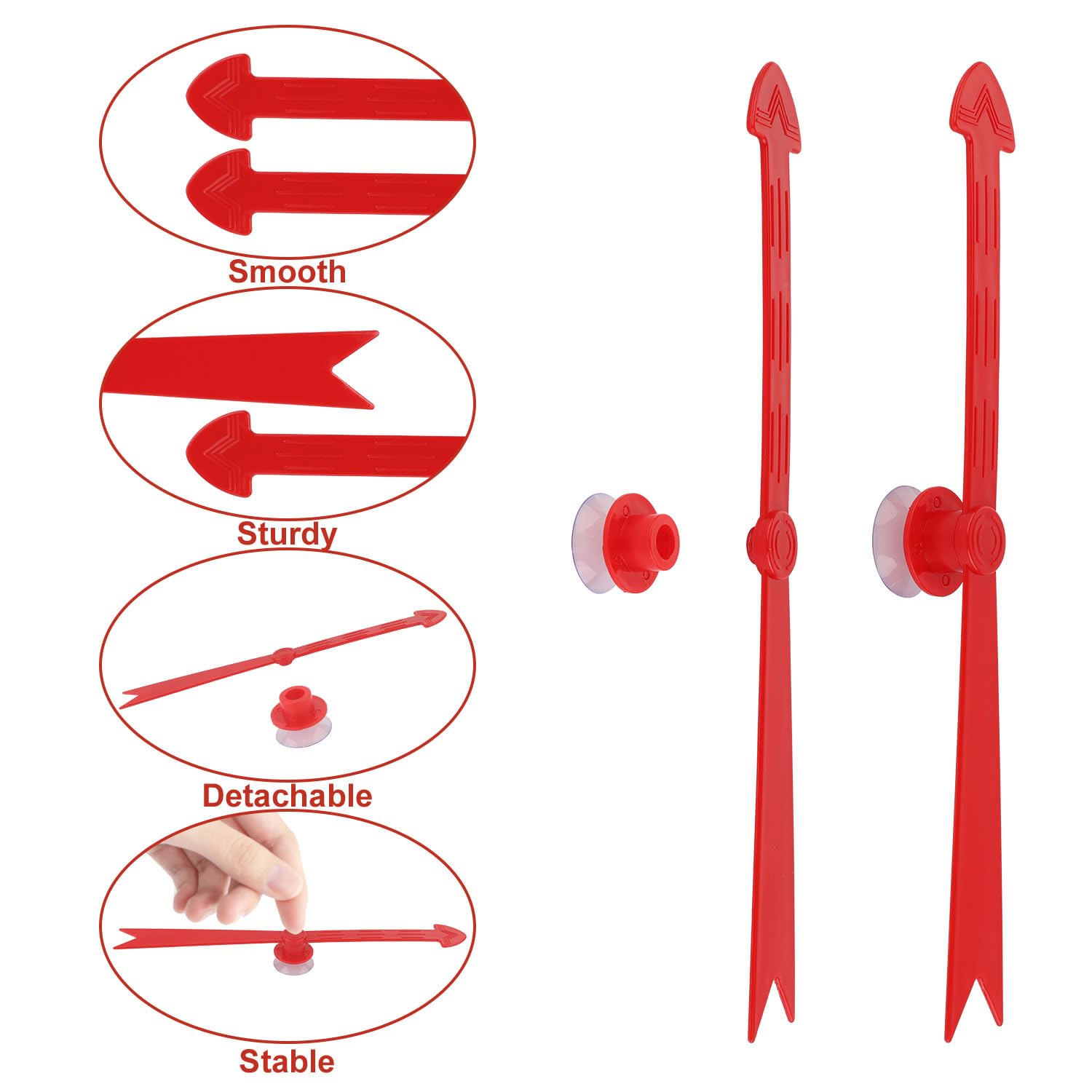 Spinner De Flecha Roja Con Ventosa – Ruleta Extraíble Para Juegos De Mesa, Pizarra O Actividades En Clase, De 30 Cm