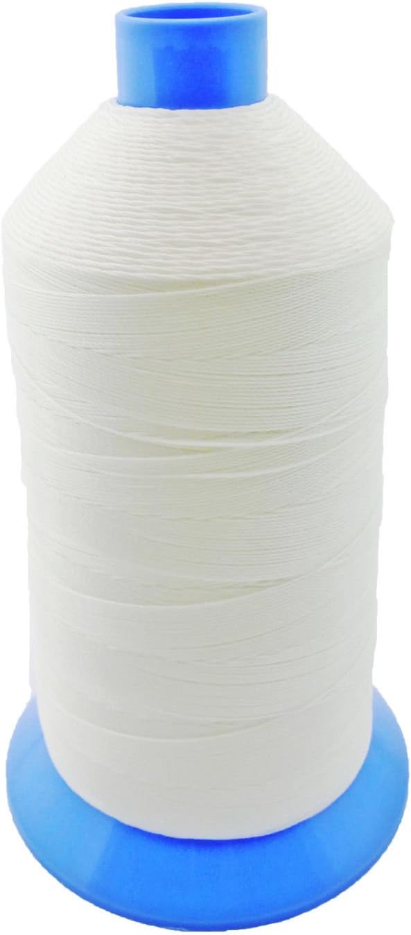 White Bonded Nylon Upholstery Thread Size 207, Tex 210, 16 Oz. 1900 Yards