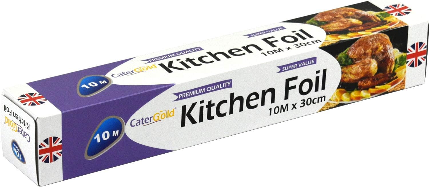 Premium Heavy Duty Aluminium Catering Kitchen Wrapping Baking Tin Foil (10M x 30cm) Amazon.co