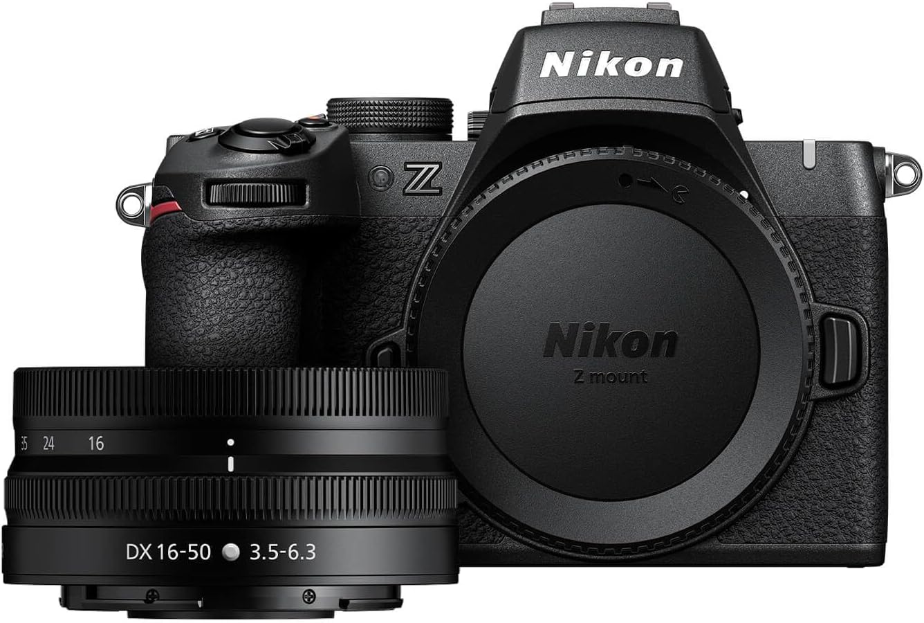 Nikon Z50 II with Wide-Angle Zoom Lens | Compact mirrorless Stills/Video Camera with Easy Color presets and Wireless Photo Sharing | Nikon USA Model