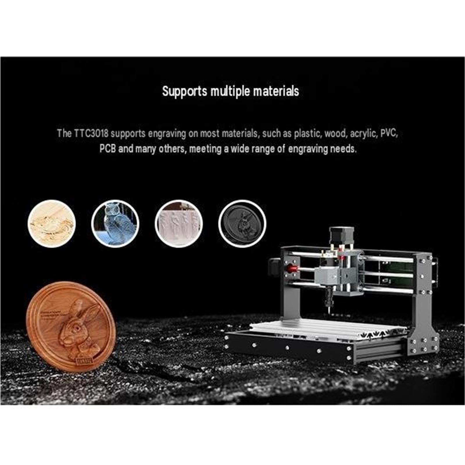 Fraise CNC3018, Petite Gravure Et Découpe CNC De Bureau Portables