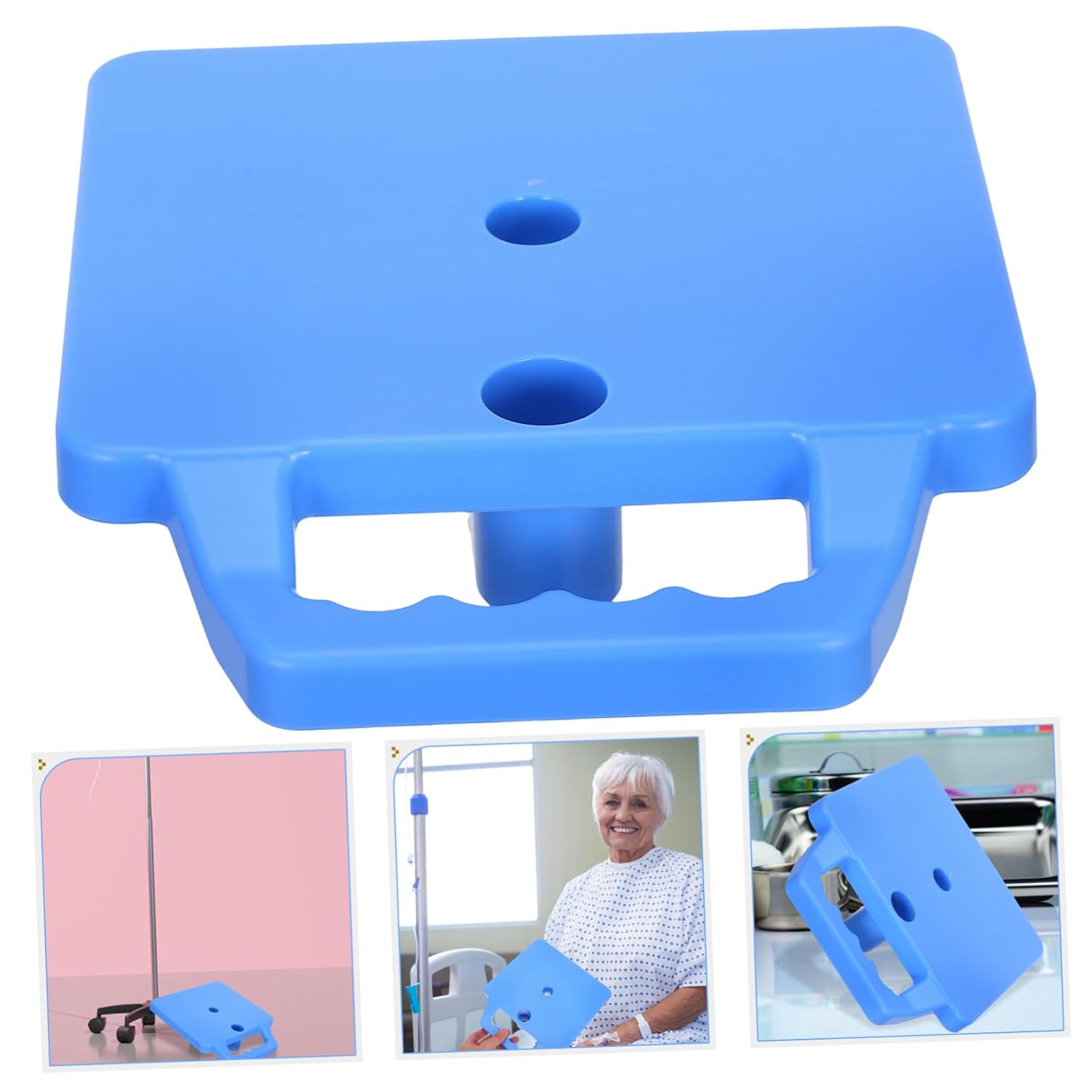 KOMBIUDA Infusion Stand Tray Detachable Drip Plate Versatile Storage Holder for Drip Stands Easy Installation Material Convenient Mobility for Healthcare Settings