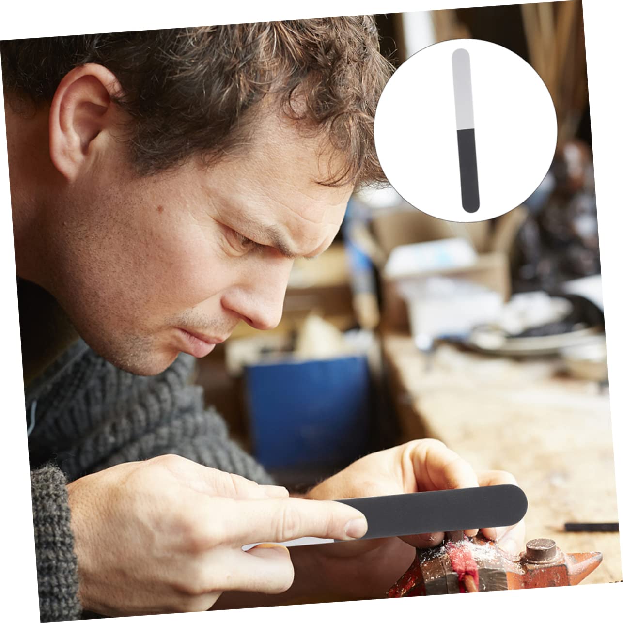 6pcs Polishing Sanding Sticks Model Sanding Sticks for Woodworking Blocks for Plastic Models