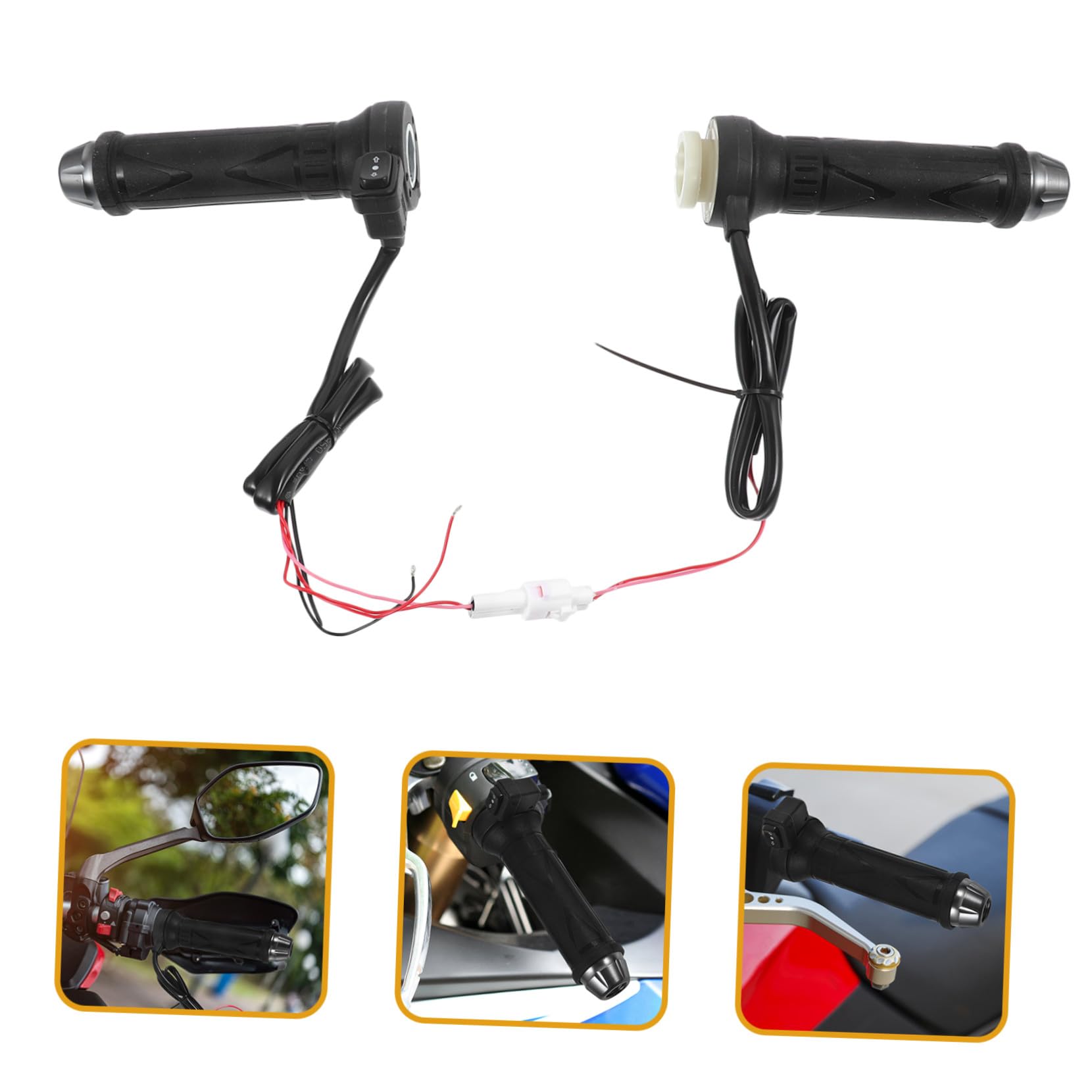 2 piezas Puños Calefactables para Moto de Empuñaduras Térmicas para Manillar Resistentes y Fáciles de Instalar Diseño Ligero y Duradero para Invierno