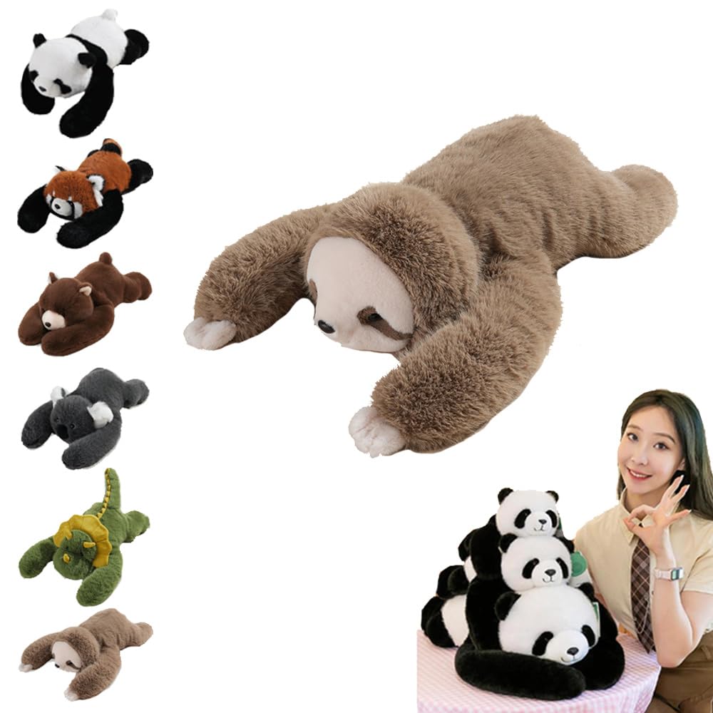 Nuyiac Weighted Plush Animals for Kids & Adults - Cute Soft Plush Weighted Hugging Pillow for Anxiety Relief & Sleep Support, Gifts for Boys and Girls (Sloths, 30CM)