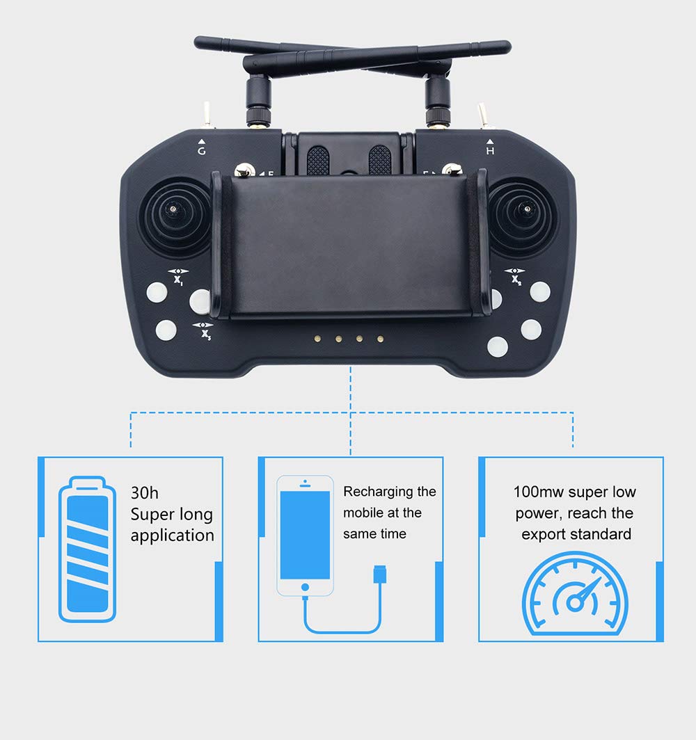 Amazon.co.jp: Skydroid T12 FPVプロポセット デジタル画像伝送送受信  