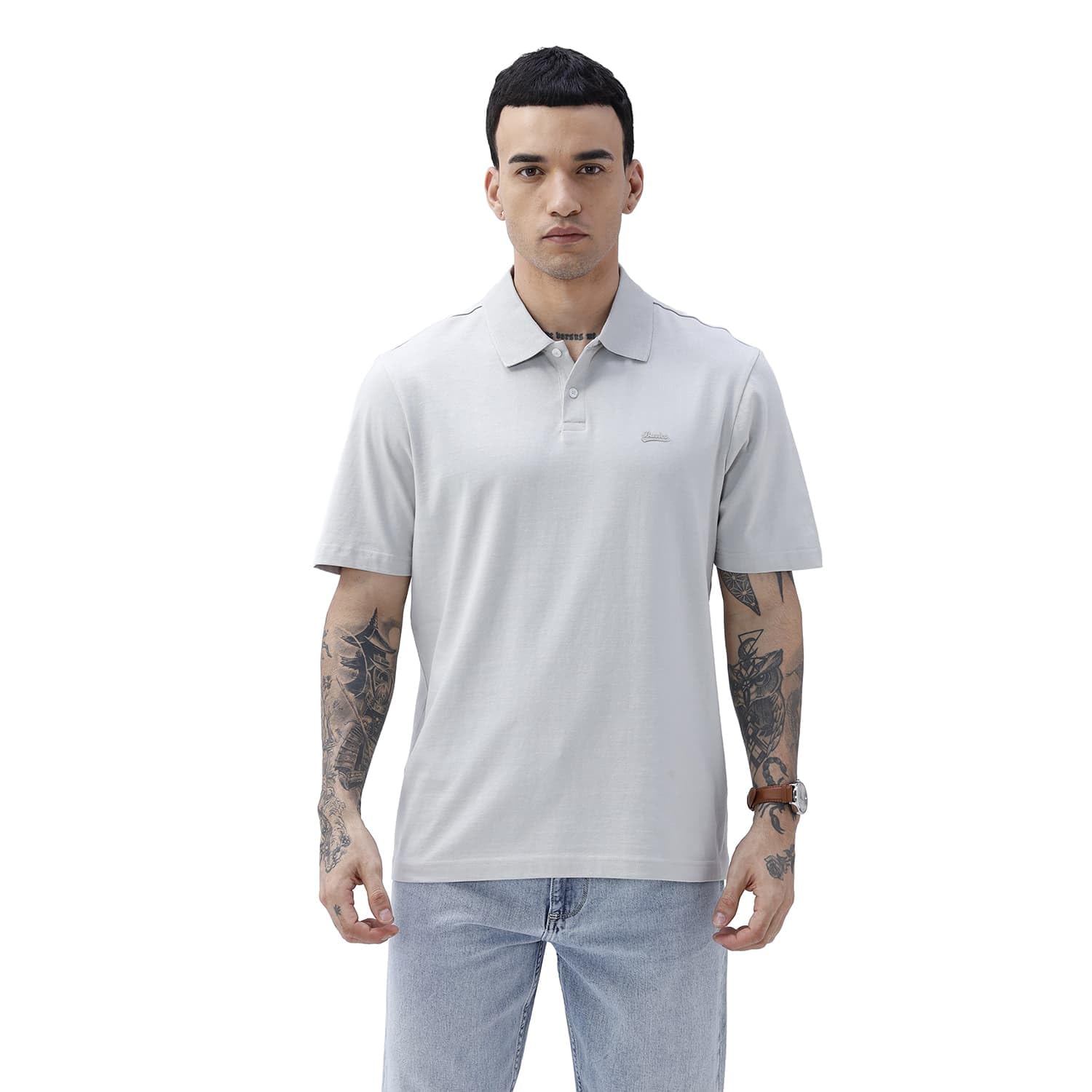basics Men’s Cotton Polo T-Shirt | Relaxed Fit | Soft Breathable Fabric | Classic Collar Short Sleeve | Casual Summer Wear Polo Tee-picture-42