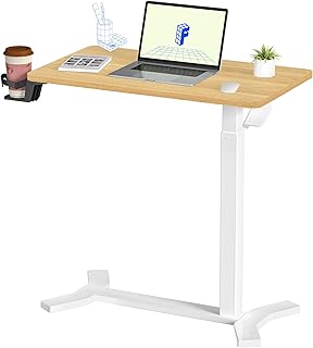 FLEXISPOT Electric Standing Desk Height Adjustable Desk Overbed Desk with Desktop Sit Stand Desk Stable Steel Stand Up Desk