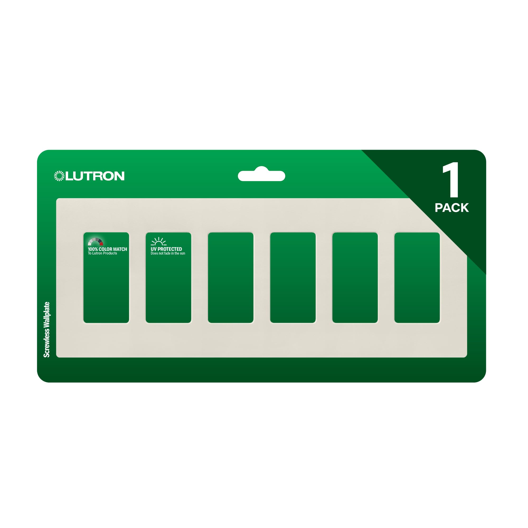 Plaque Lutron CW-6-LA Claro pour harmoniser les grands salons contemporains