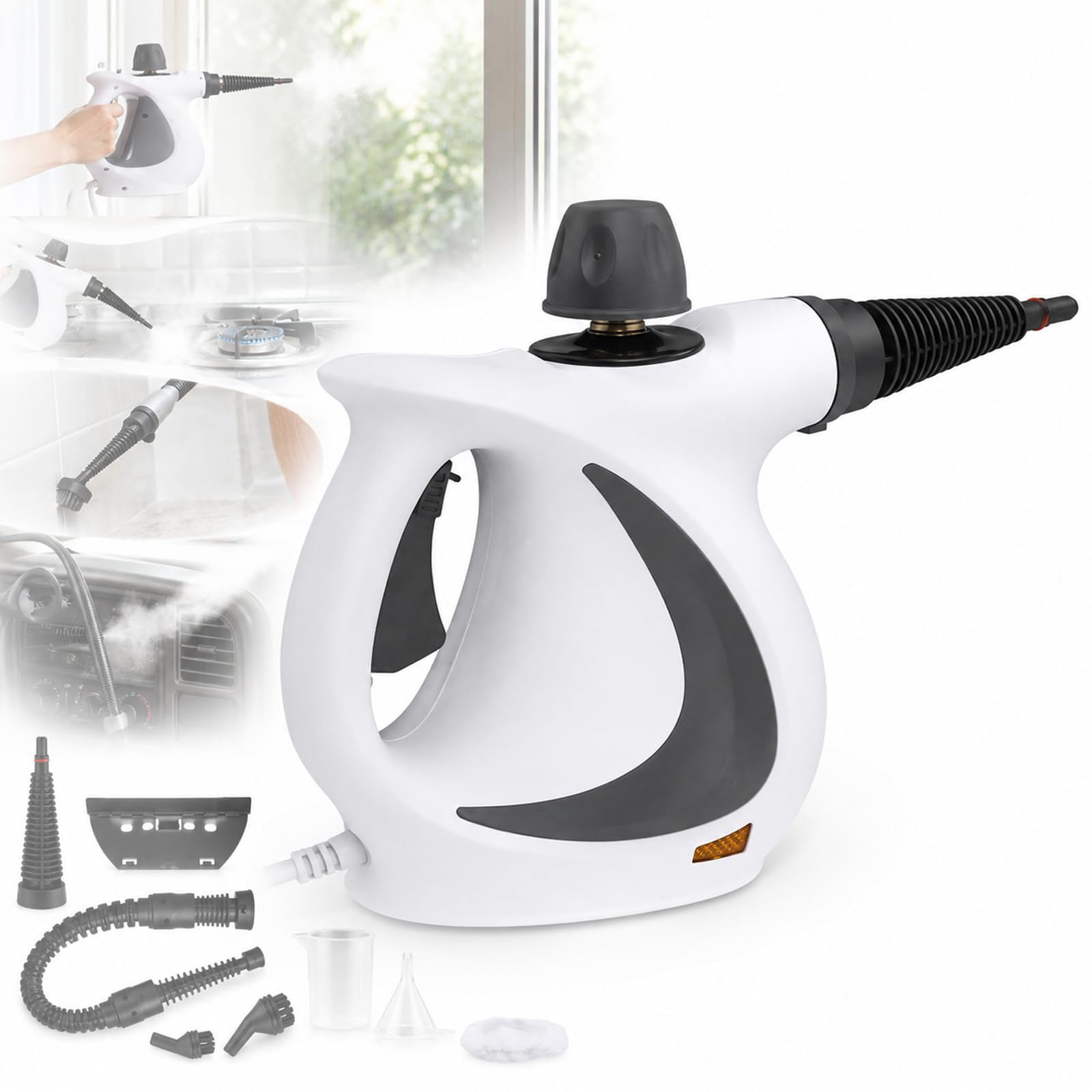 Limpiador a vapor portátil de 1050W para eliminar grasa sin esfuerzo
