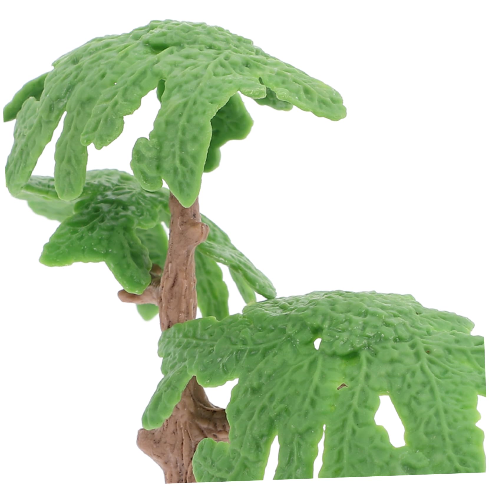 VILLCASE Arbre Miniature Ginkgo Réaliste en Plastique Vert 2 Pièces