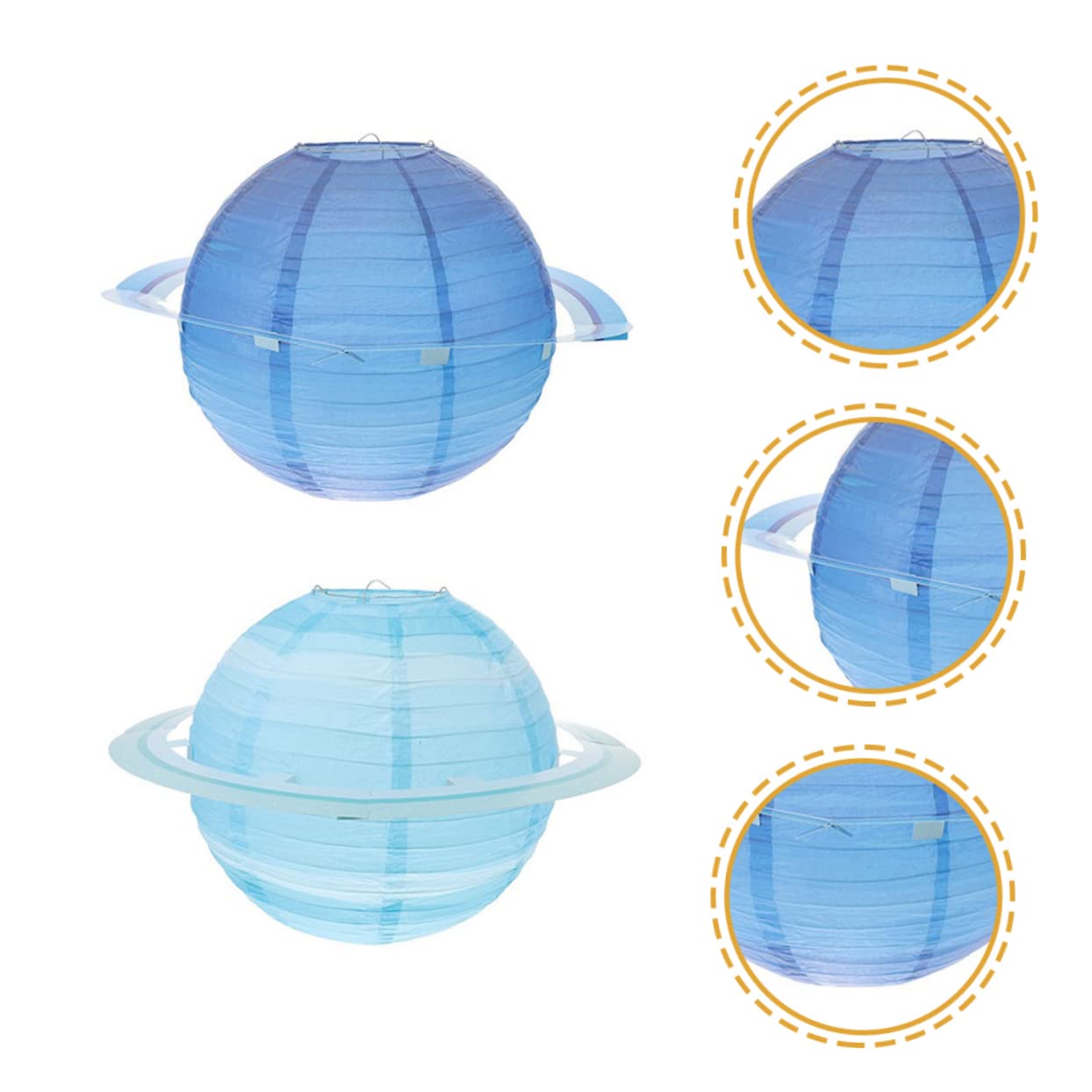 Cabilock 4 Sätze Teiliges Planeten Papierlaternen Hängend Weltraum Partydekoration Reißfestes Papier Solar System Thema Für Kindergeburtstag Kindergarten Wohnzimmer Moderne Deko 2 Stück * 4