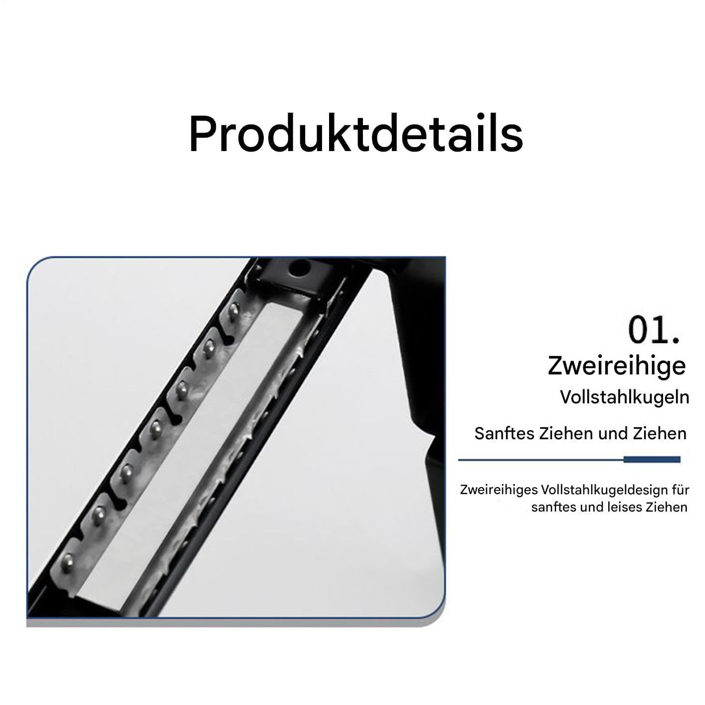 Verstellbare Tastaturablage unter dem Schreibtisch, drehbarer Tastaturschieber, Computer-Schreibtisch-Zubehör für Büro, Heimbüro, Schlafsaal, Arbeitsplatz, PC und Laptop