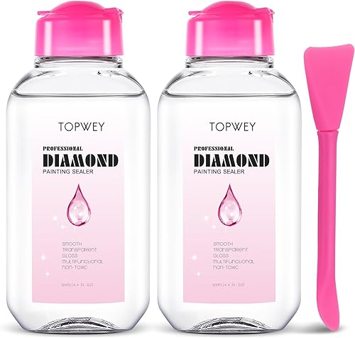 Topwey Accesorios de pintura de diamantes, pegamento para arte de diamantes, rompecabezas, accesorios para kits de pintura de diamantes para adultos