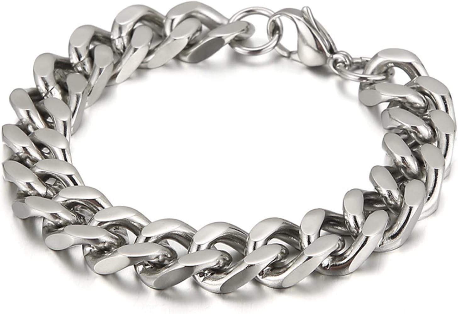 Amazon.com: Gualiy Stainless Steel Bracelets Punk, 11MM Width