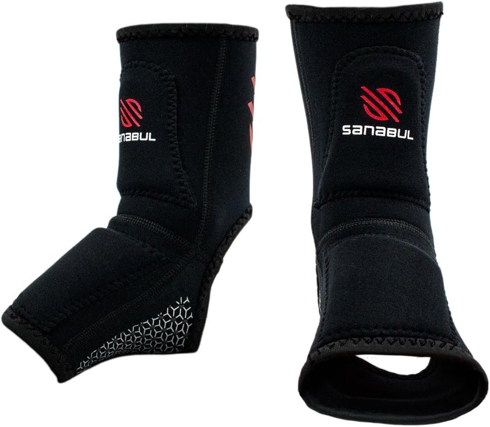 Sanabul Essential Striking Gel Ankle Guard for MMA Muay Thai Kick Boxing (Pair) : Sports & Outdoors
