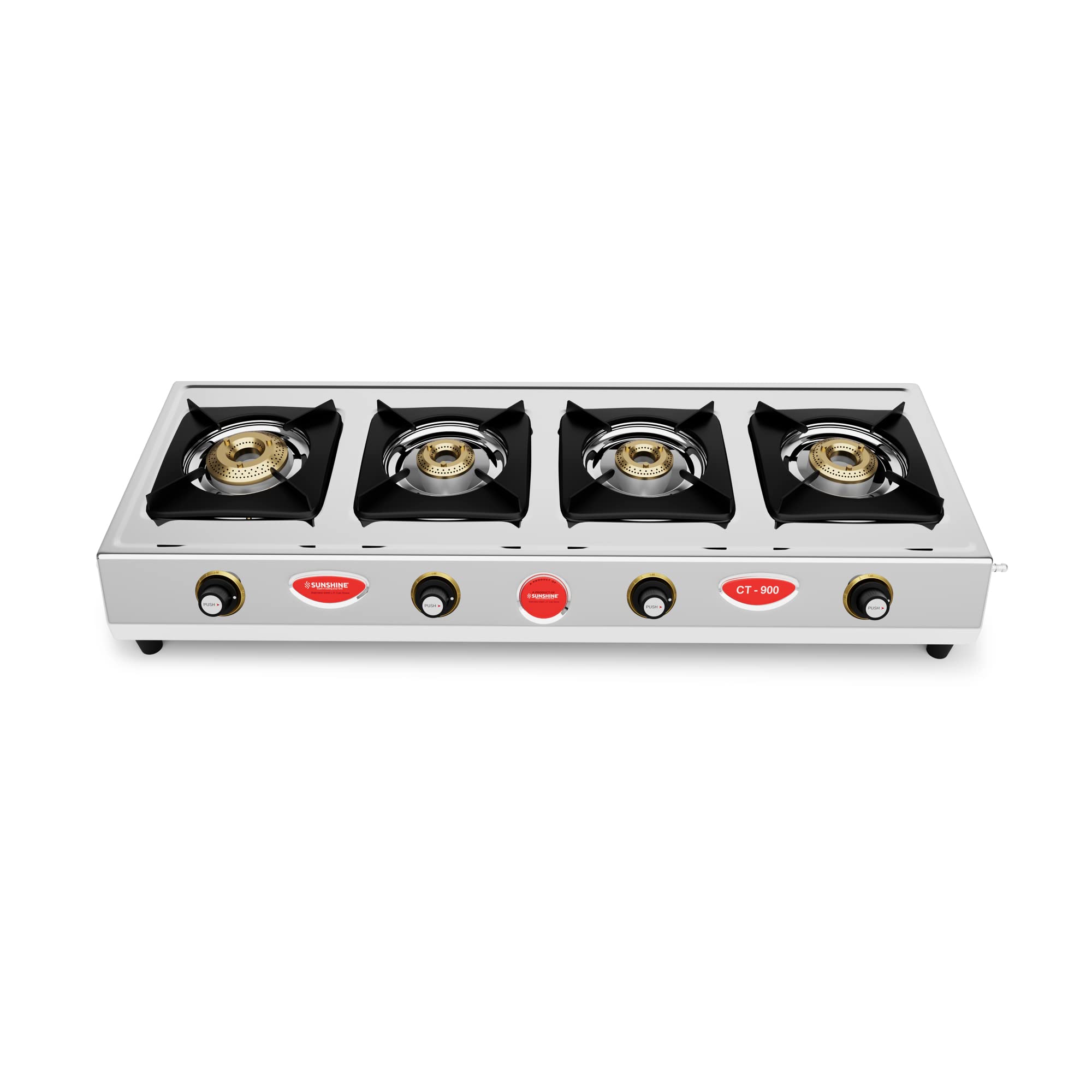 Sunshine CT900 4 Burner Gas Stove - Stainless Steel -2