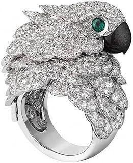 Eagle Ring for Men, Eagle Bird Ring Nordic Viking Eagle Head Ring Punk Rock Eagle Hawk Ring Men’s Hip Hop Eagle Animal Ring Jewelry Gift Father's Day Accessories