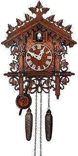 Reloj de pared de cuco, reloj despertador vintage de madera con cuco, reloj de cuco para decoración de pared para sala de estar, dormitorio, sala de estudio