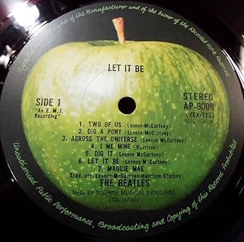 Amazon.co.jp: JPN-東芝音工Apple丸帯付赤盤w/Get Back-Book!! The