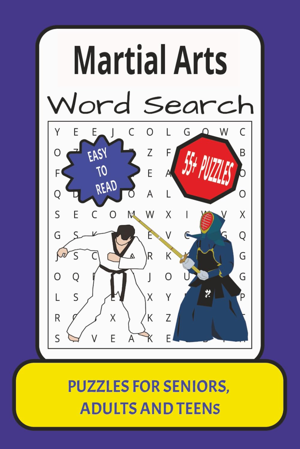 Martial Arts Word Search: Word Search with Easy to Read Print about Martial Arts, Activity Book, Karate, Boxing, Taekwondo, Rules : 6x9 inches: ... (Sports and Activities Word Search Book)