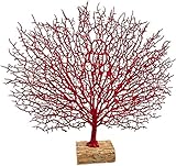 Taotenish Artificial Coral Tree Branches Resin Tree Branch Decor Decorative Ornaments for Home Wedding Landscape Decor - Red