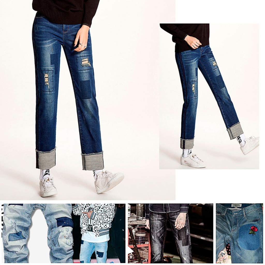 5 set di 20 toppe termoadesive in denim, per riparazione abbigliamento fai da te per jeans e giacche