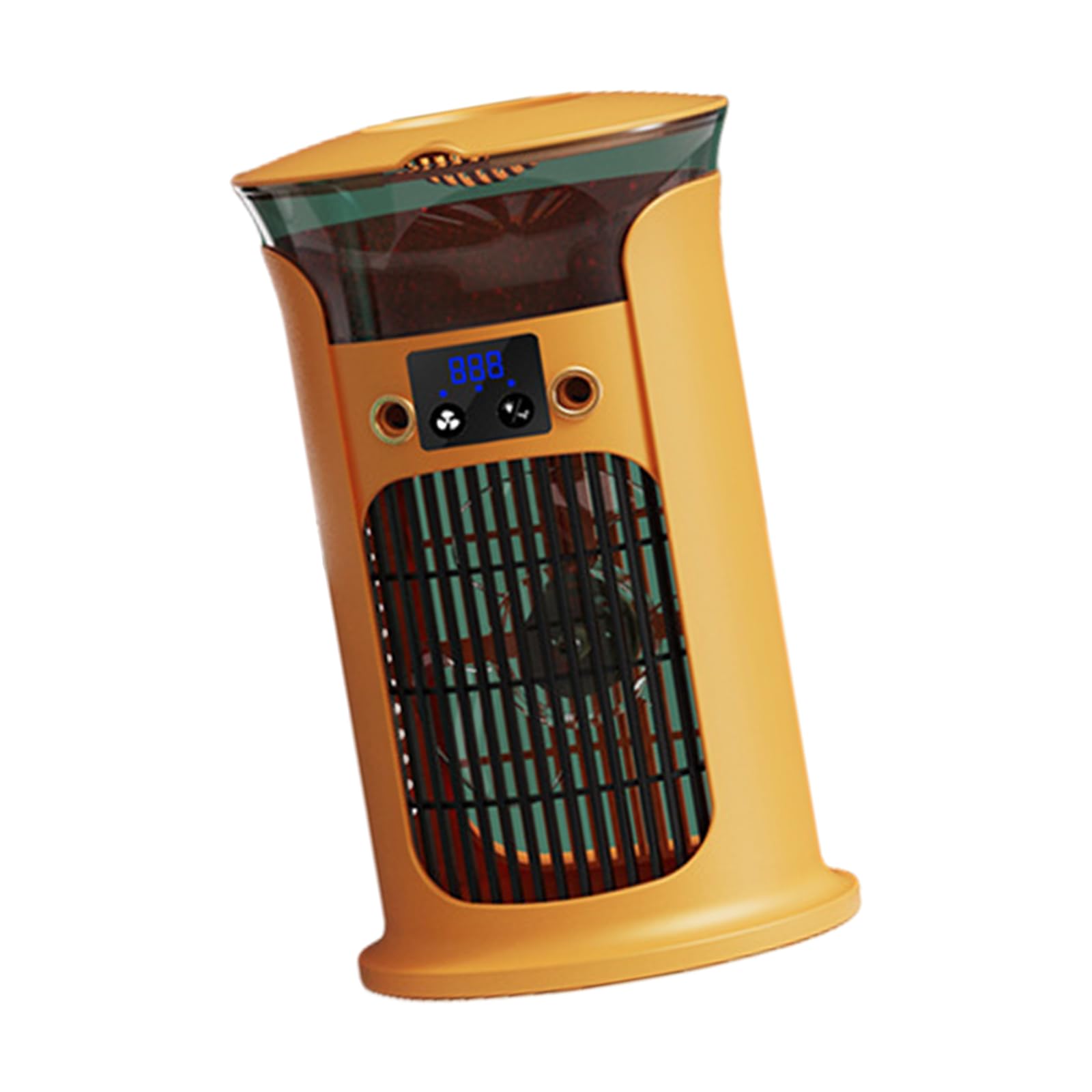 Tsynapter Yellow Desktop Air Conditioning Usb Air Cooling Machine 3 Speeds 7 Led Light For Home Dormitory Own Cooling Usb Charging Fan