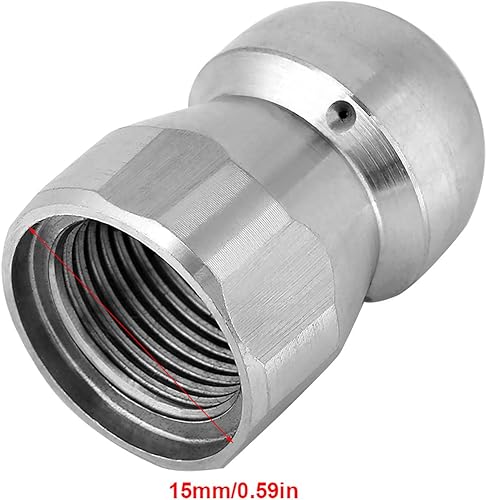 Miniatura 3 de Boquilla de limpieza, herramienta de limpieza de alcantarillado de alta presión de 3/8 pulgadas, manguera de drenaje, boquilla de chorro de tubería