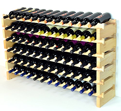 image for sfDisplay.com,LLC. Modular Wine Rack Beachwood 48-144 Bottle Capacity 