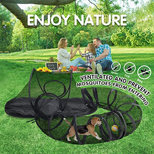 Cat Tent Outdoor, Pet Enclosure Tent Suitable For Cats And Small Animals, Indoor Playpen Portable Exercise Tent With Carry Bag(Pet Tent&Closed Tunnel) S #TOP2