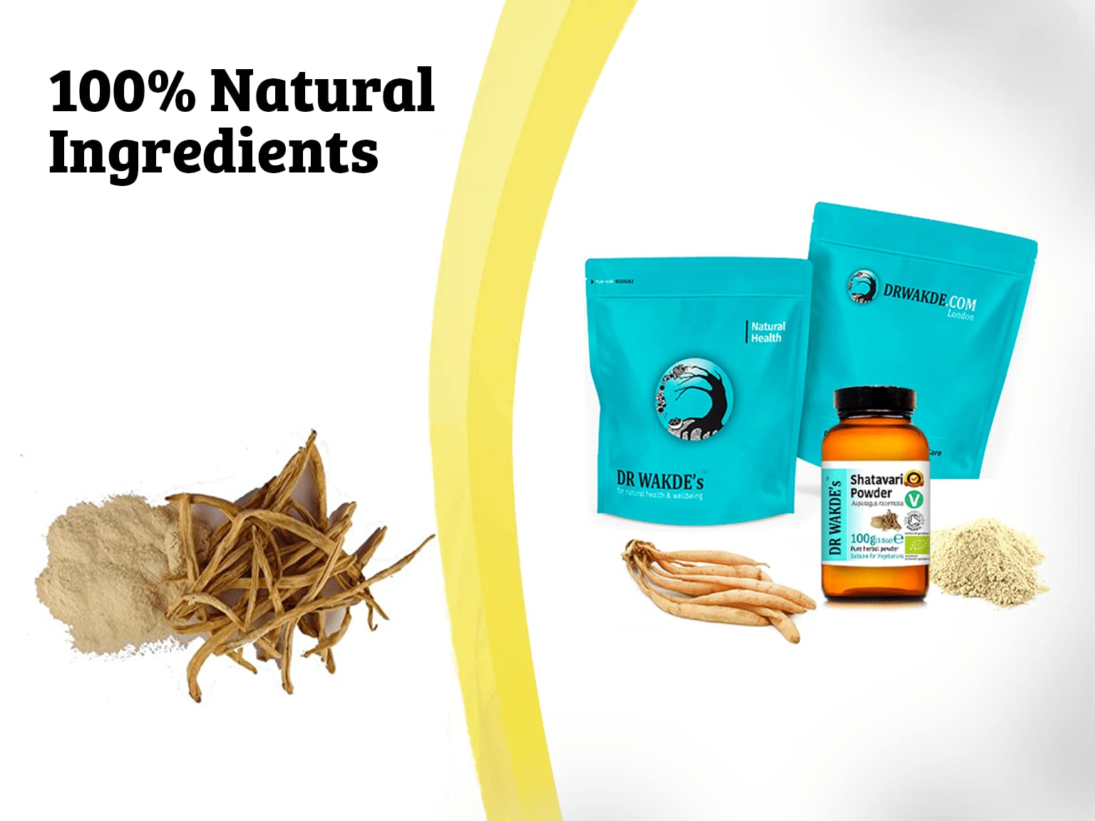 DR WAKDE'S Shatavari Pulver (Asparagus racemosa) - 500 g (1.1lb) | Rein, Raw & Getrocknetes Pulver | Ayurveda-Kräuter | Vegan | Nichts hinzugefügt, nichts entfernt | Am selben Tag Versand