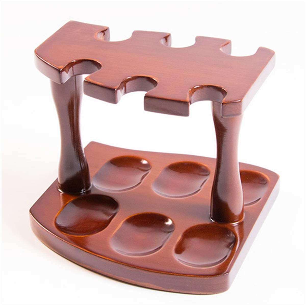 CVJdfhRE pipe rack, Tobacco Pipe Stand Rack Holder Top-Table Display for 6 Smoking - for Offices, Families, Hotels,A