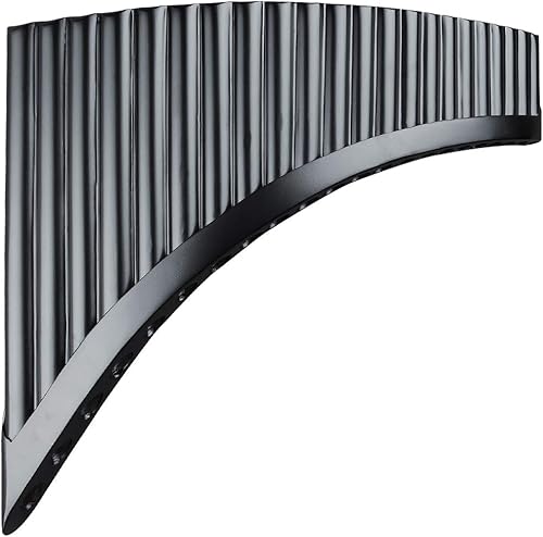22 tubos G Key Profesional Black Pan Flauta China Tradicional Instrumento Musical Tubos Fácil de Aprender con Exquisitas Tubos de Pan Marrón Flauta