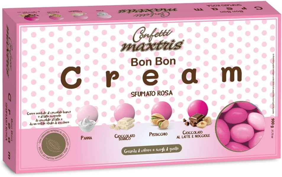 Confetti Maxtris, Bon Bon Cream Sfumato Rosa, 900 g Amazon.it