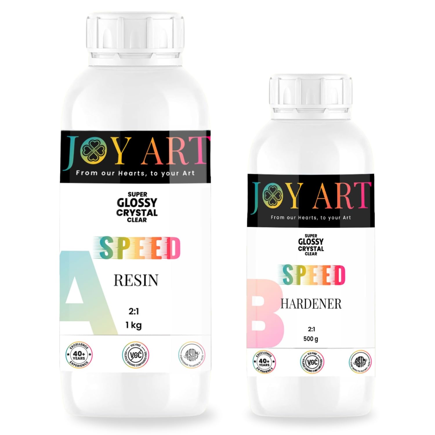 Joy Art Speed Resin Kit (1.5 kg) |2:1| Crystal Clear, Bubble free, High Gloss, Fast Cure, DIY Craft, Ocean Art, Jewelry, Molds-image-47