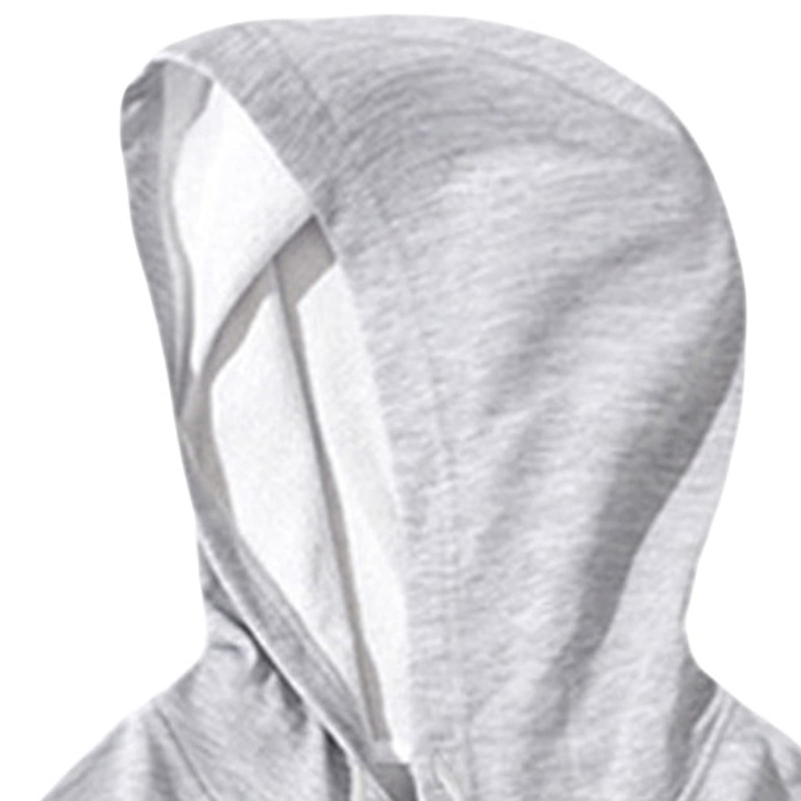 Maiyifu-GJ Men's Lightweight Casual Athletic Hoodies Long Sleeve Drawstring Hooded Pullover Hoodie Sweatshirts With Pockets (Light Grey,Small)