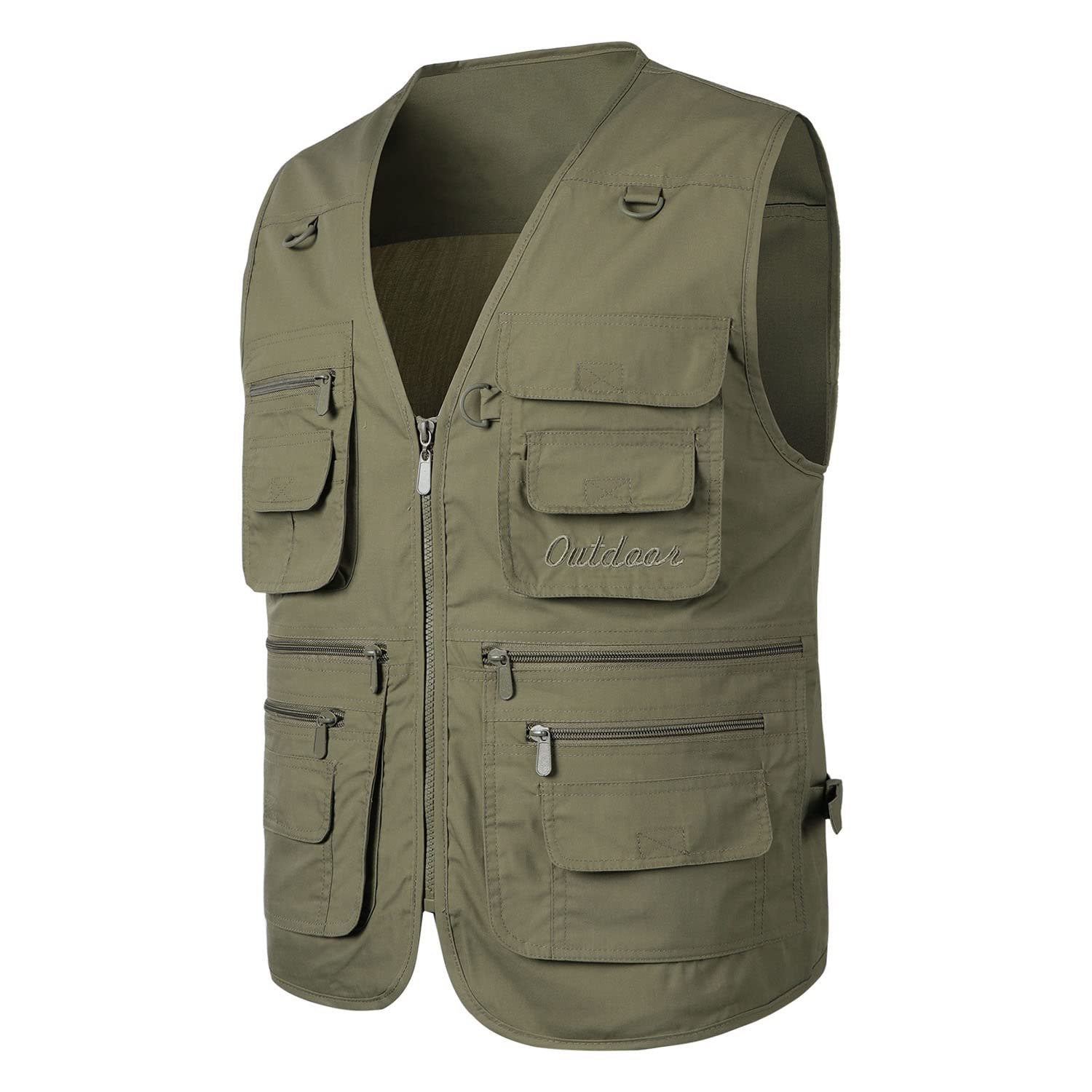 Chaleco De Hombre con Multibolsillos Chaleco De Pesca Exterior Chaqueta Casual Sin Mangas para Fotografía Senderismo Viajes Camping