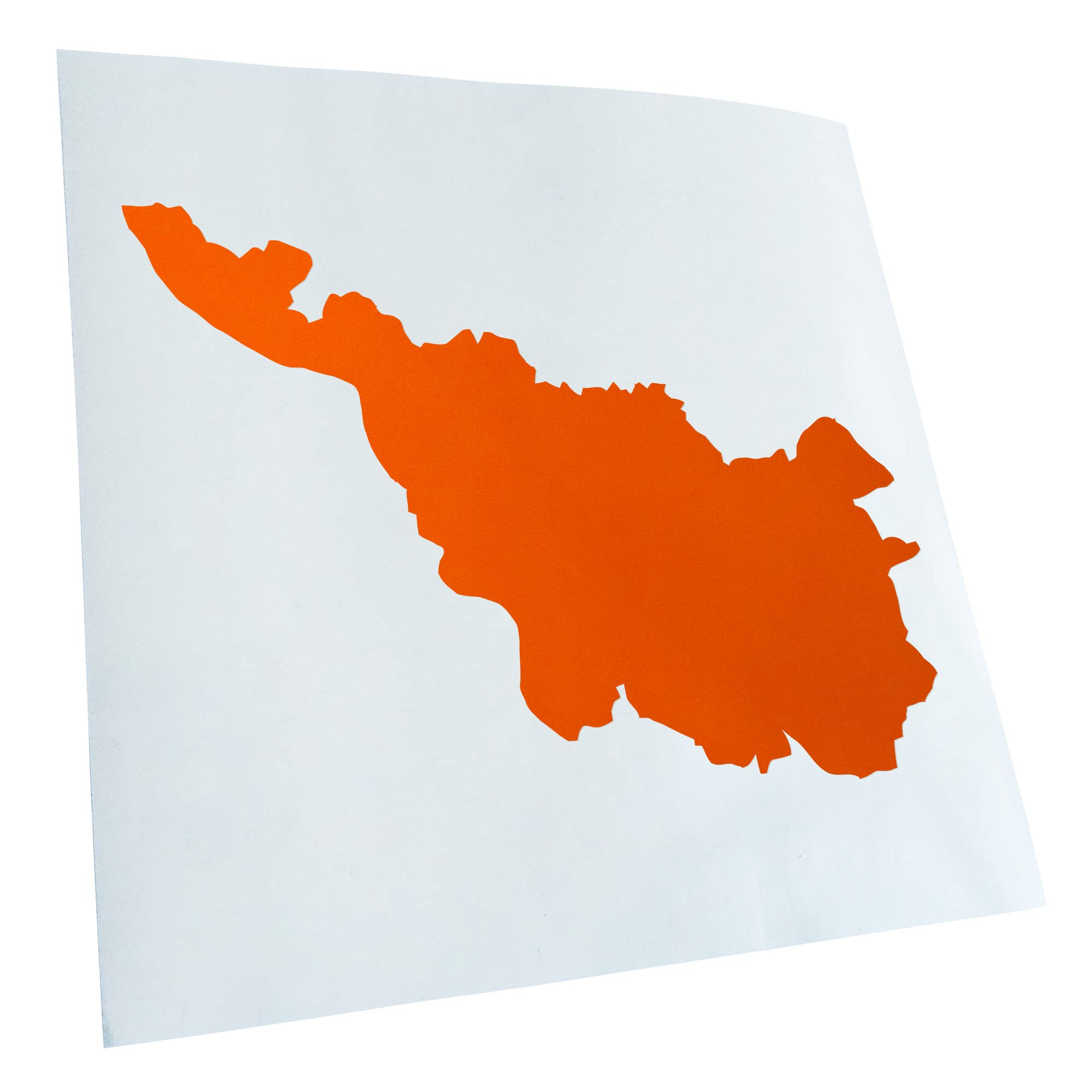 Kiwistar - Car Sticker - Orange - 40 x 29 cm Bremen Germany Silhouette - Rear Window Car Sticker Weatherproof for Car Truck Moped Truck - Sticker Exterior Self-Adhesive Tuning Accessories for Windows