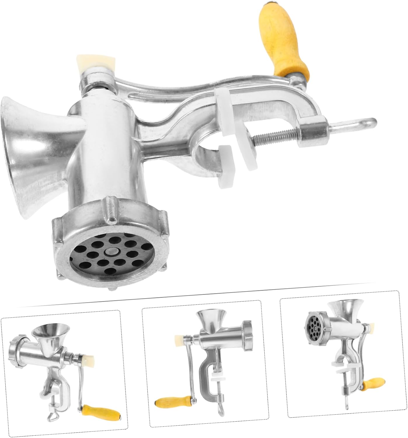 Cabilock Manual Meat Grinder Sausage Stuffer Mincer Machine for Kitchen Tool Easy Clean Alloy