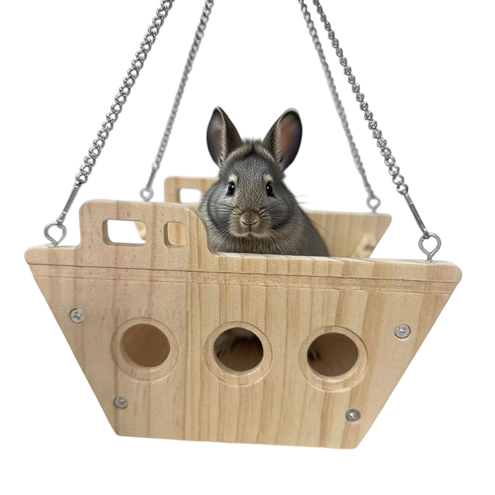 Maison d'activités en bois pour cage de hamsters et rongeurs dynamiques