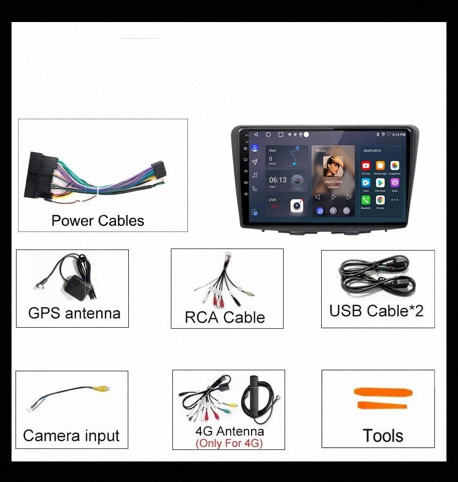 Táctil Pantalla Carplay Coche Suzuki Baleno Autoradio Android Auto GPS 7